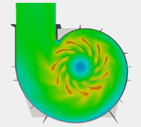 Fan simulation result