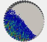 Particle analysis in a mill