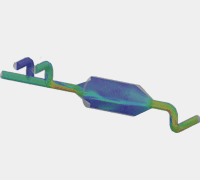 Flow analysis of a mixing diffuser