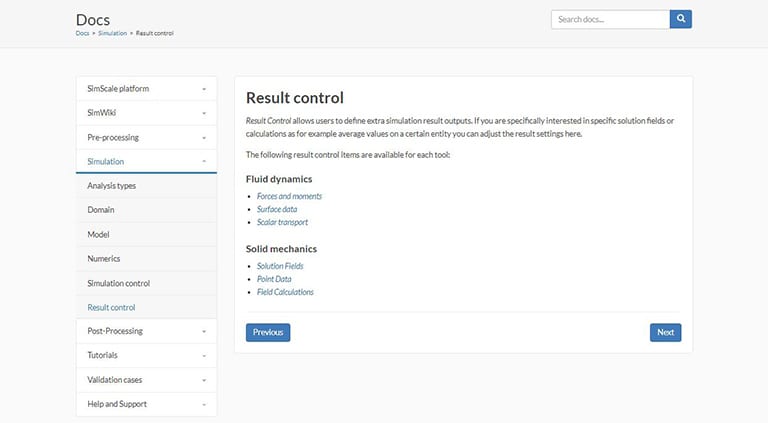 SimScale documentation