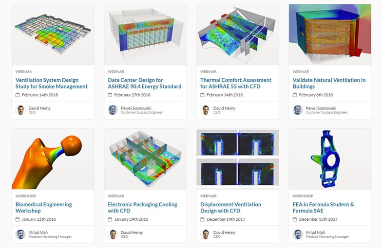 CFD and FEA SimScale Workshops Webinars
