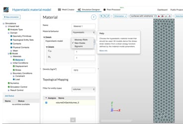 hyperleastic material models featured