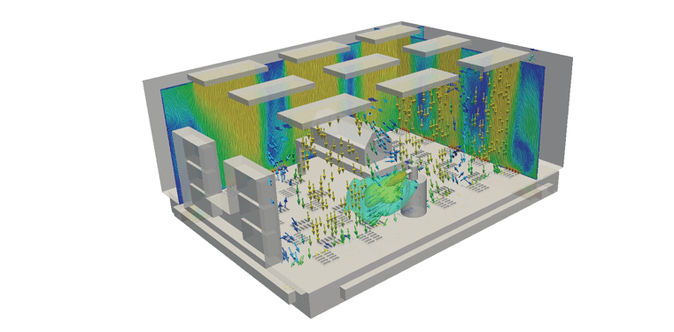 HVAC system design cleanroom ventilation design cfd simulation