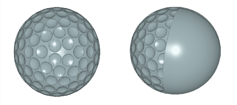 golf ball dimples aerodynamics