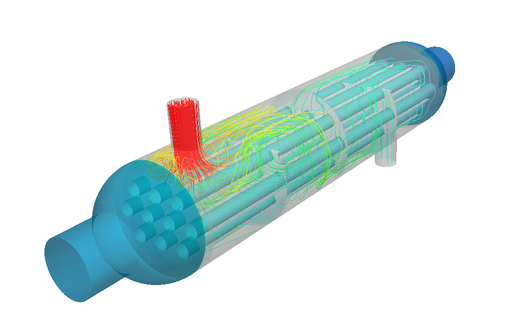 heat exchanger Temperature profile of the outer (or wort) cht simulation