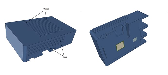 how to dissipate heat heat sink design CAD model