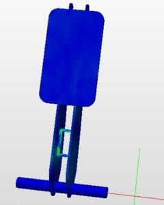 Stress analysis of a F1 car pedal with fea simulation software