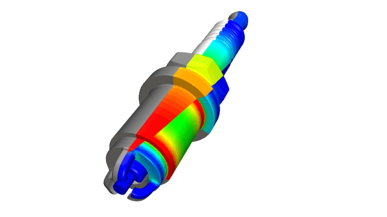 spark plug analysis fea simulation