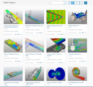 free simulation project templates - CAE democratization