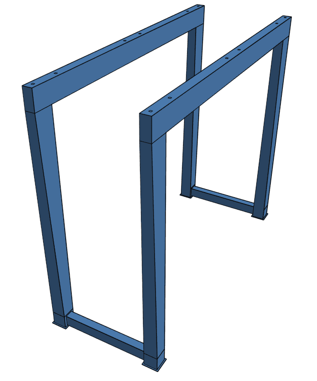 rubber tyred gantry crane or RTG crane structure