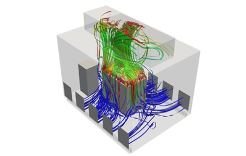 Simulation results of a ventilation system for a cleanroom optimization for an electron microscope