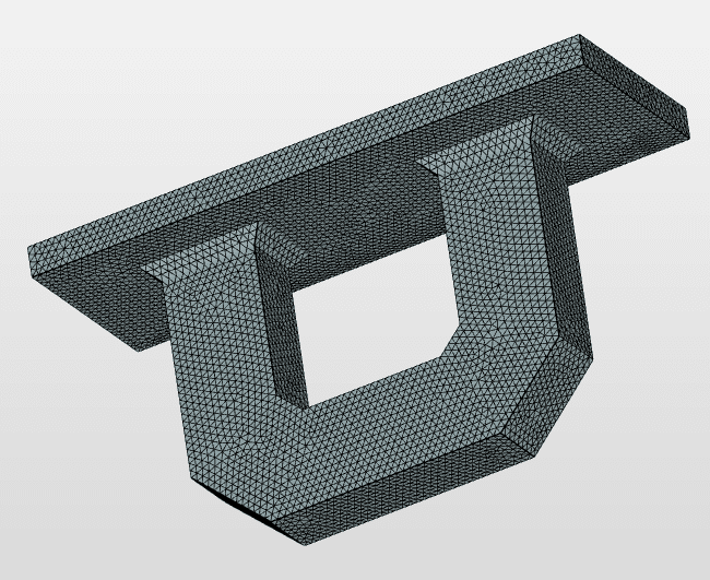 anchor device finite elements mesh