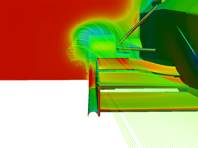 formula student race car front wing cfd simulation