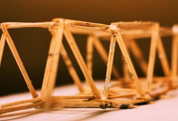Balsa wood bridge