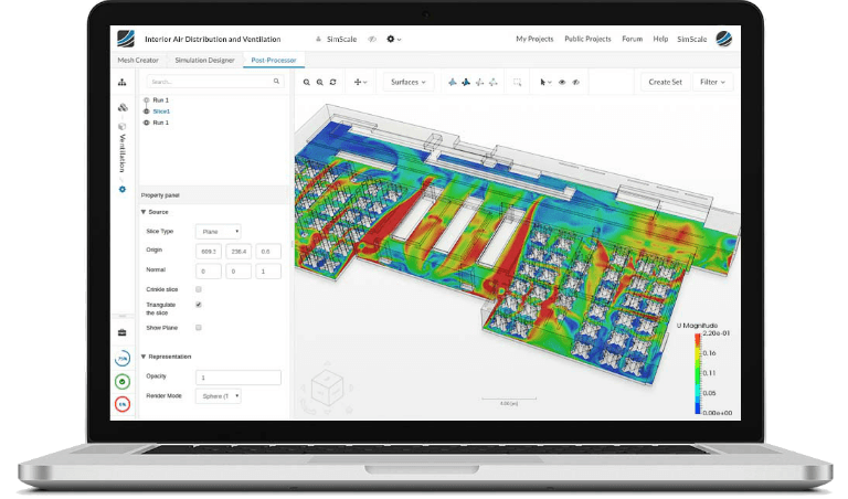 The SimScale platform: CFD simulation of hotel air distribution for hvac design