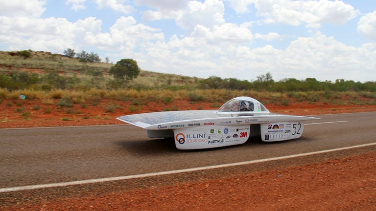 Illini Solar Car team used SimScale CFD to optimize internal and external flow of their car design