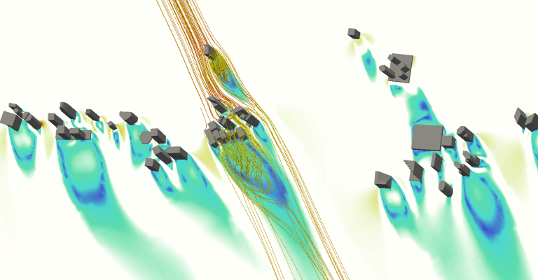 CFD simulation of airflow around Singapore 
