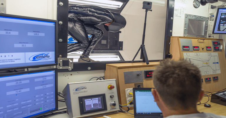 Wind tunnel testing of Pete’s gear and tuck position
