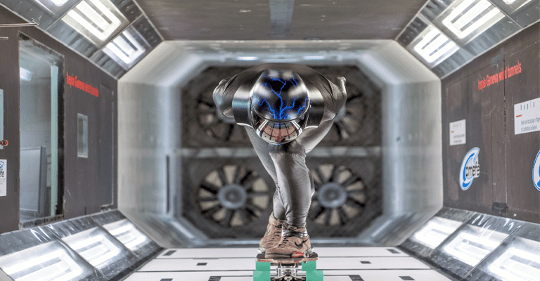 full-scale wind tunnel testing of front tuck position