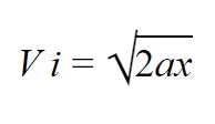 Impact velocity equation 