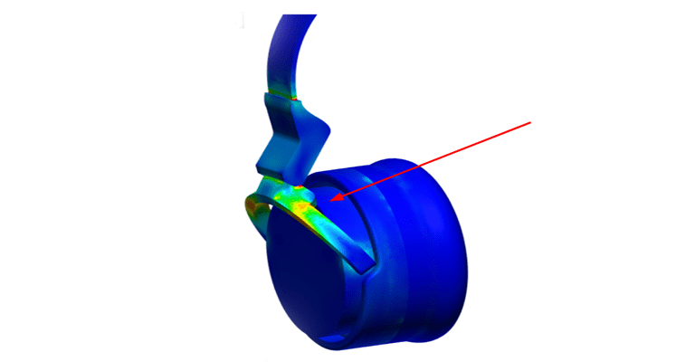 Stress analysis improvements on structure, headphones
