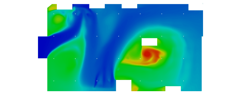 CFD smoke simulation in a parking garage