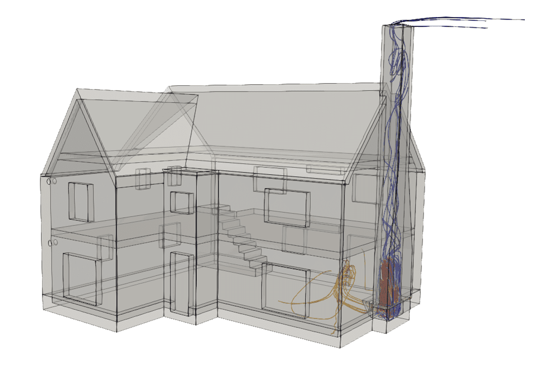 stack effect and ventilation system design simulation