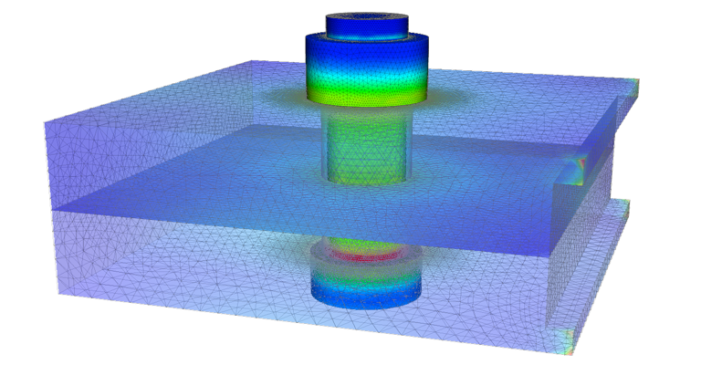 Simulation of bolt connection
