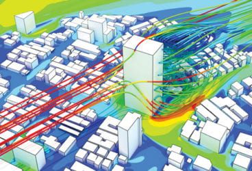 pedestrian wind comfort CFD simulation
