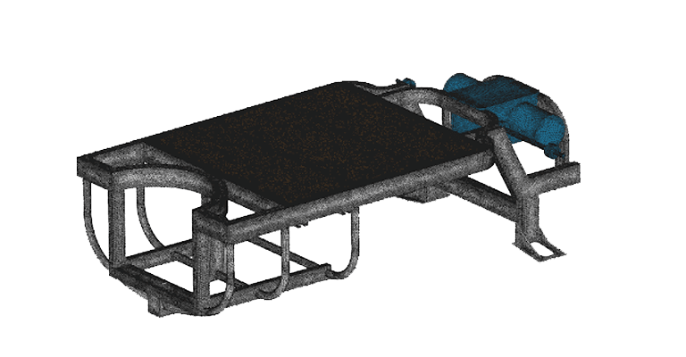 Second natural mode: radial expansion, FEA of a spindle by Carbomech with SimScale