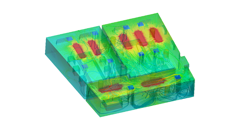 radiation panels in office
