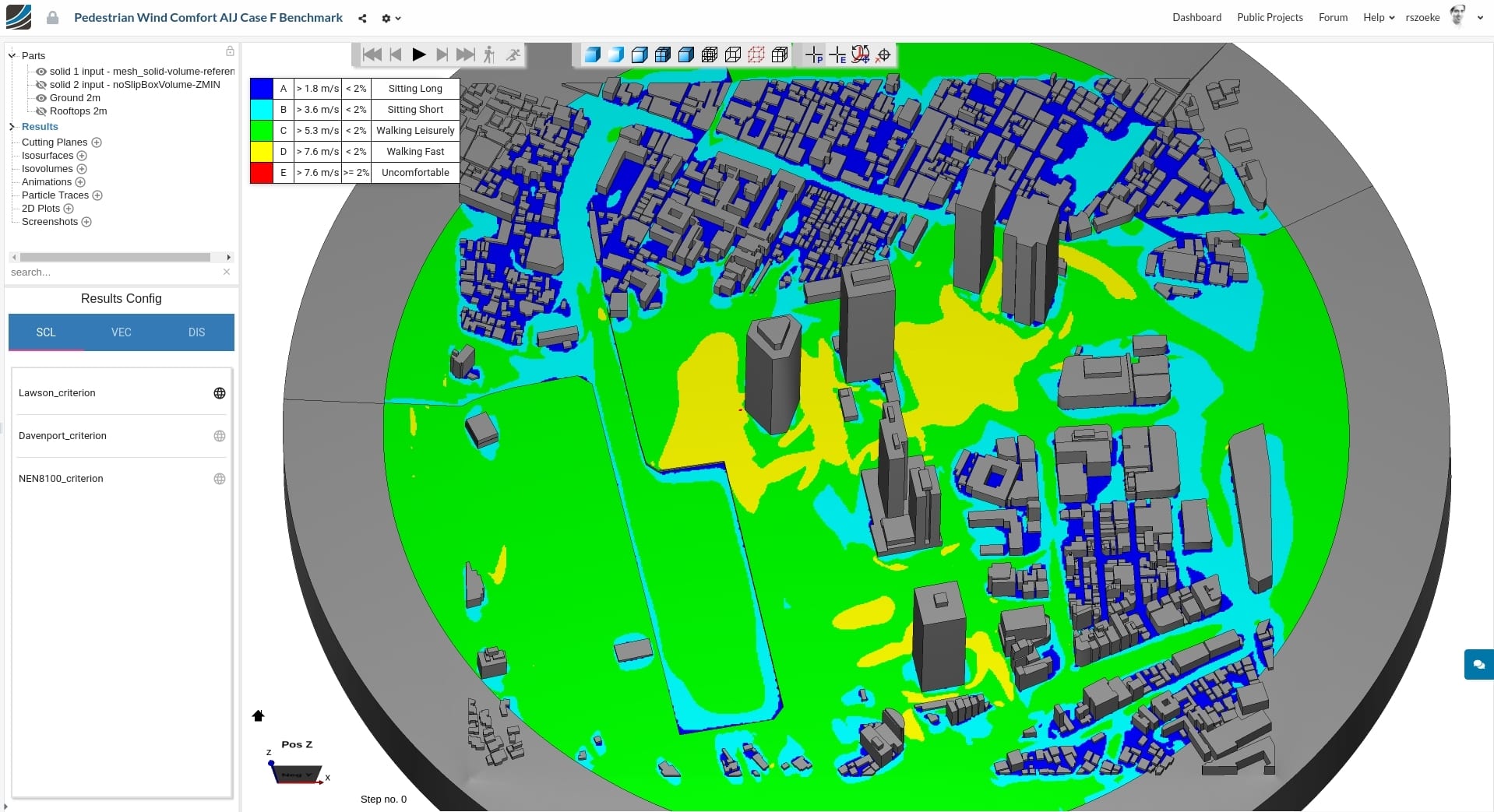 pedestrian wind comfort analysis tool SimScale