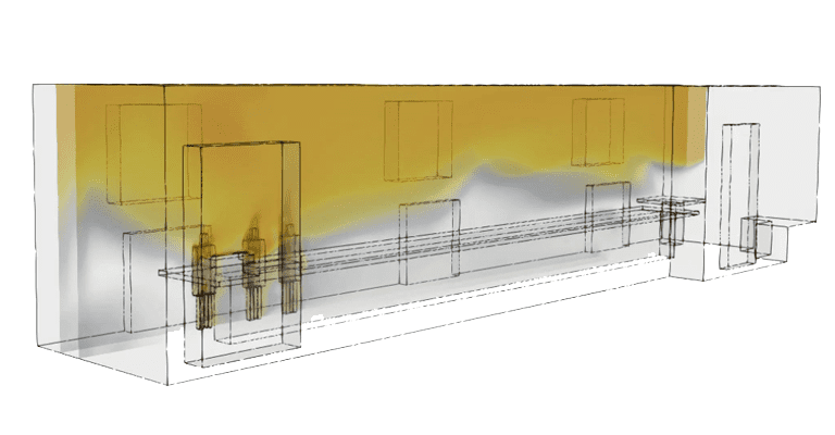 kitchen ventilation simulation, convective heat transfer