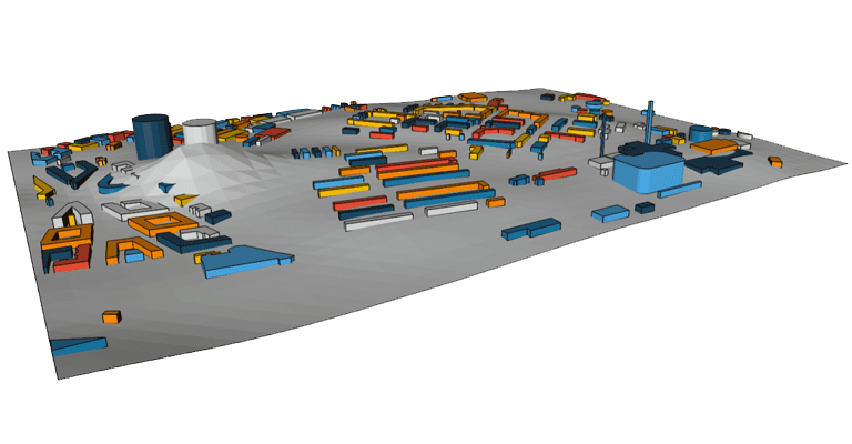 CAD model of Stockholm Royal Seaport