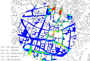 Pedestrian wind comfort simulation of Central London around the 20 Fenchurch Street building using NEN 8100 comfort criteria