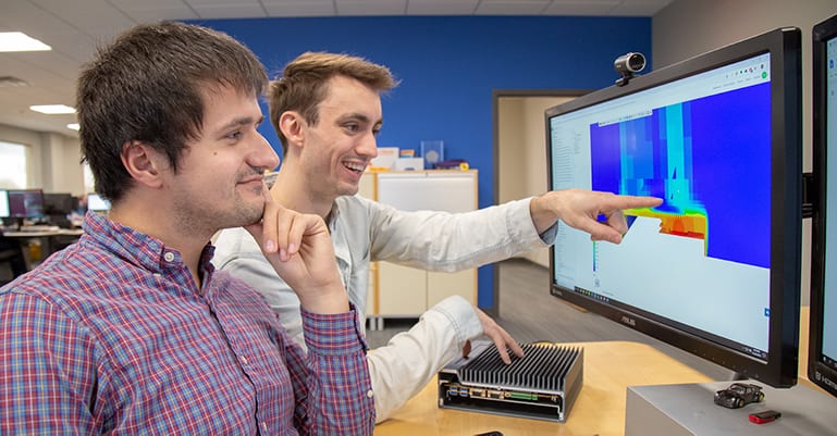 OnLogic team using simulation with SimScale