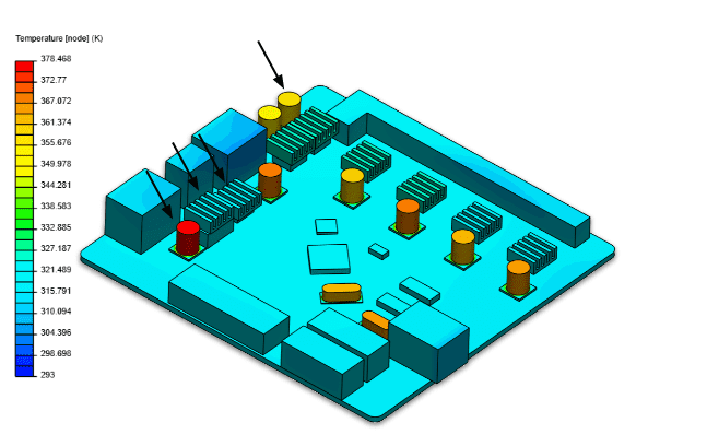 conjugate heat transfer simulation temperature plotted globally 