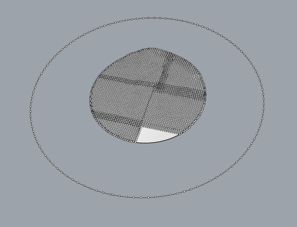 the picture shows the points defining the model