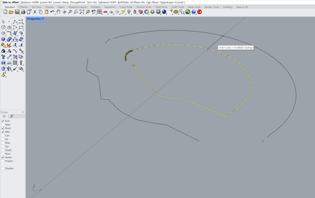 offset control terrain extension
