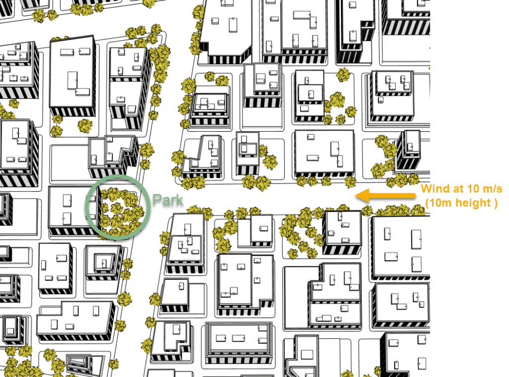 selecting wind direction for lbm simulation