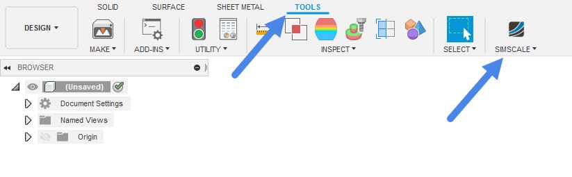 simscale add-in for fusion