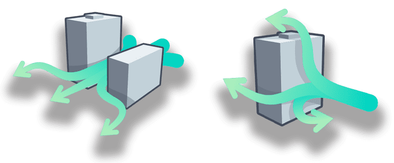 Channeling (left) and downdraft effect (right), what is pedestrian wind comfort