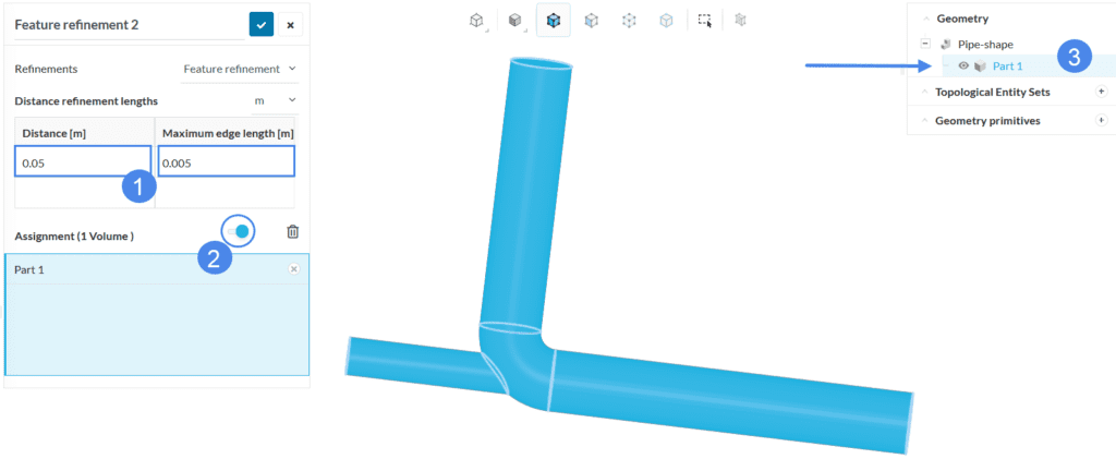 feature refinement maximum edge length