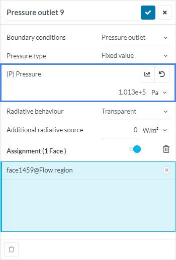 Non-zero values in pressure boundary conditions in a compressible convective heat transfer simulation to solve floating point exception error