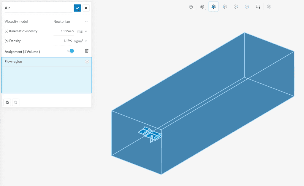 material definition, flow around a spoiler