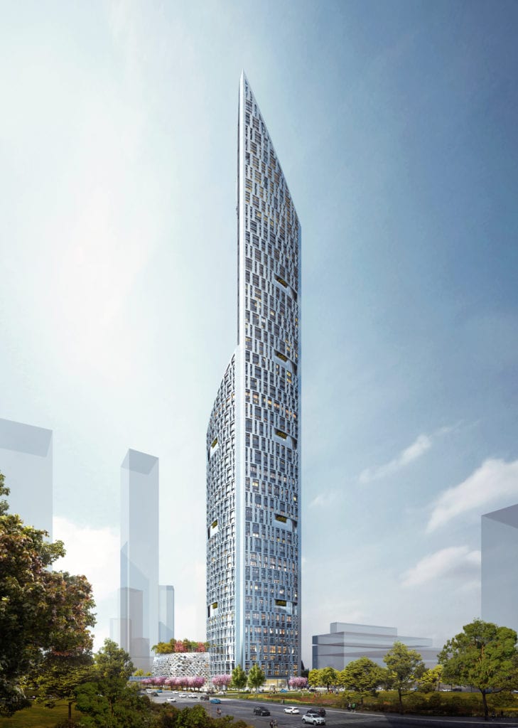 smith and gill's building rendering for the project with simscale 