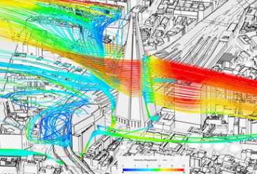 pedestrian wind comfort simulation hub page