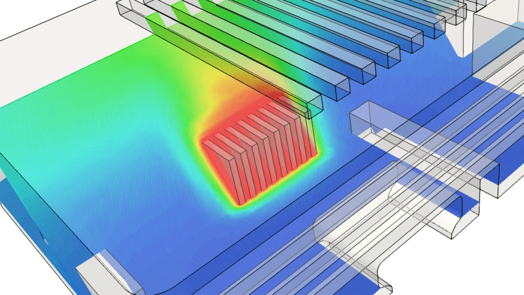 heat sink simulation with online thermal analysis software