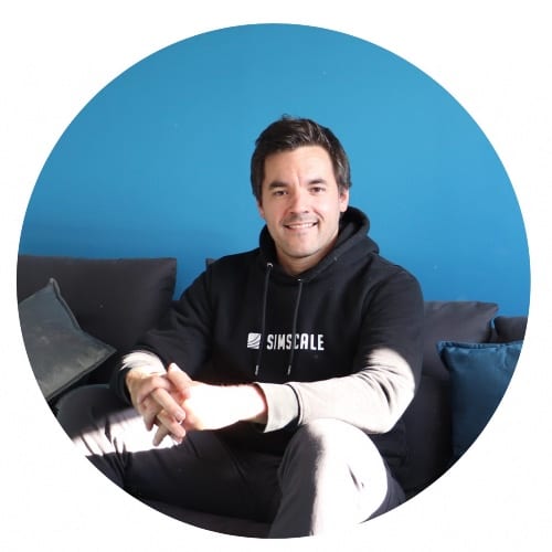 simscale founder david heiny in the simscale office