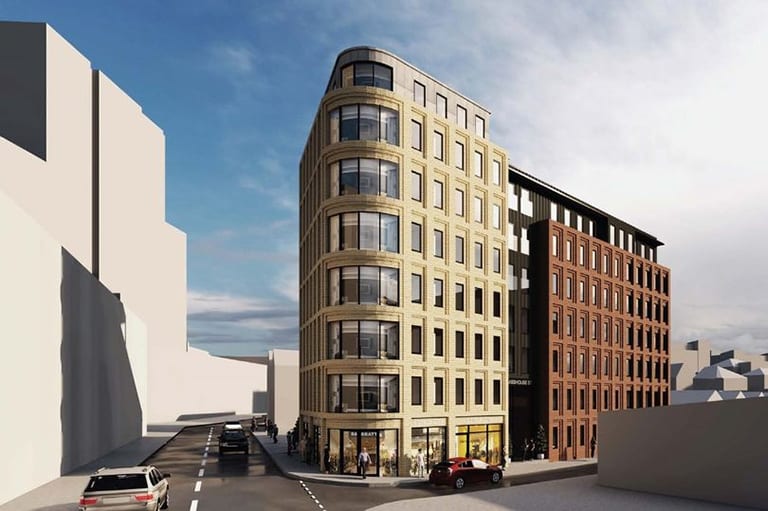 naturally ventilated student accommodation building in Nottingham city centre 